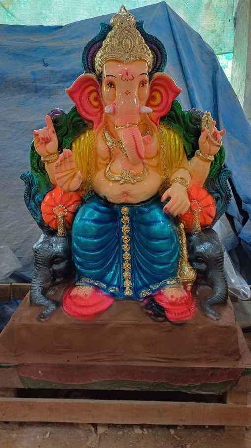 Eco Friendly Ganpati Idol Made Up of mud & Ganesha idol big Size 4.5 Feet