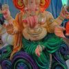 Eco Friendly Ganpati Idol Made Up of mud & Ganesha idol big Size 4.5 Feet