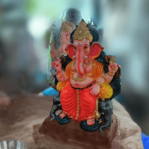 Eco Friendly Ganpati Idol Made Up of mud & Ganesha idol big Size 4.5 Feet - Image 2