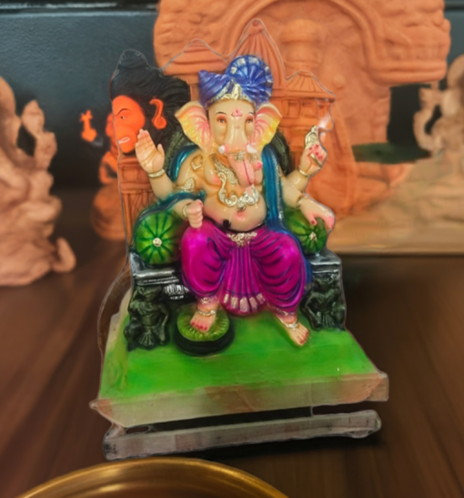 Eco Friendly Ganpati Idol Made Up of mud & Ganesha idol big Size 4.5 Feet