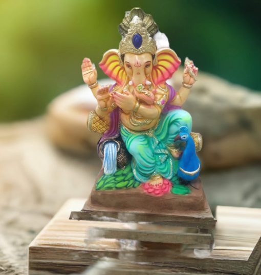 Eco Friendly Ganpati Idol Made Up of Paper & Ganesha idol big Size 5 Feet