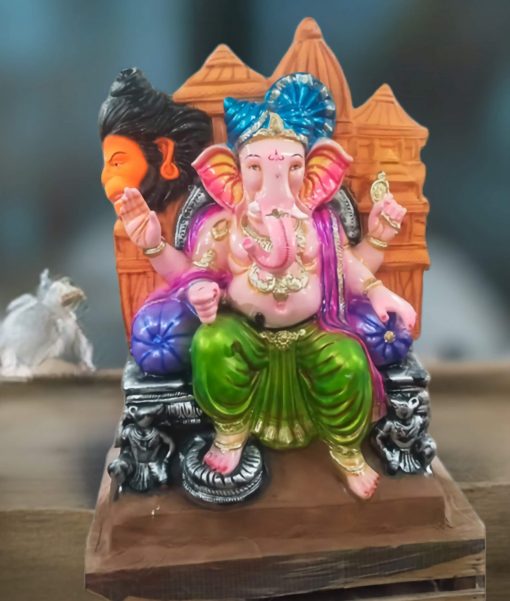 Eco Friendly Ganpati Idol Made Up of mud & Ganesha idol big Size 4.5 Feet