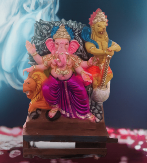 Eco Friendly Ganpati Idol Made Up of Paper & Ganesha idol big Size 5.5 Feet