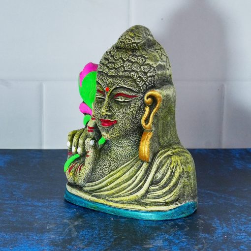 Gautam Buddha Dussehra Dolls - 18 cm Handmade Figurine - Image 2