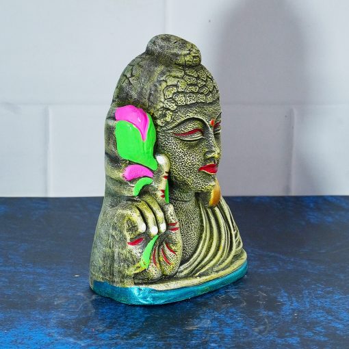 Gautam Buddha Dussehra Dolls - 18 cm Handmade Figurine - Image 3