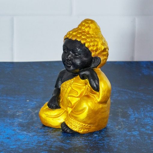 Handmade Baby Gautam Buddha Clay Kolu Bommai - 14 cm - Image 2