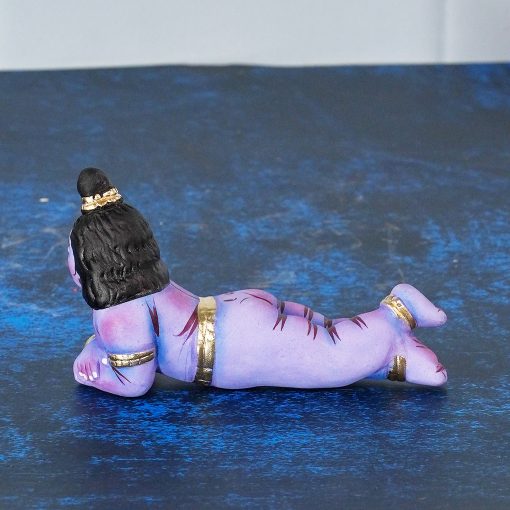 Krishna Navratri Kolu Doll Lying on Floor - Handmade - Image 5