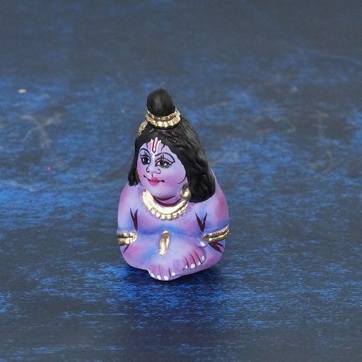 Krishna Navratri Kolu Doll Lying on Floor - Handmade - Image 7