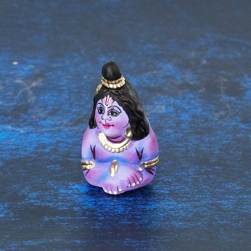 Krishna Navratri Kolu Doll Lying on Floor - Handmade - Image 4