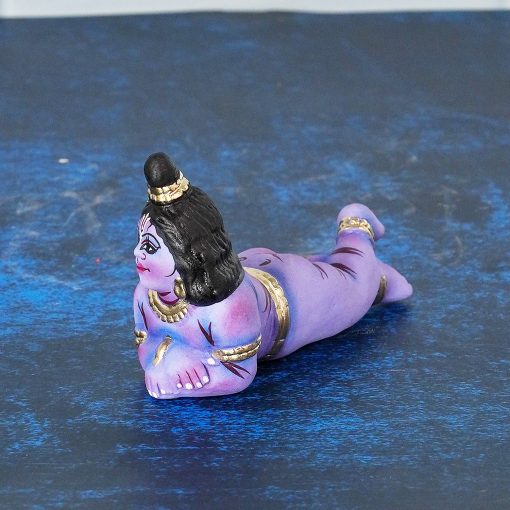 Krishna Navratri Kolu Doll Lying on Floor - Handmade - Image 2