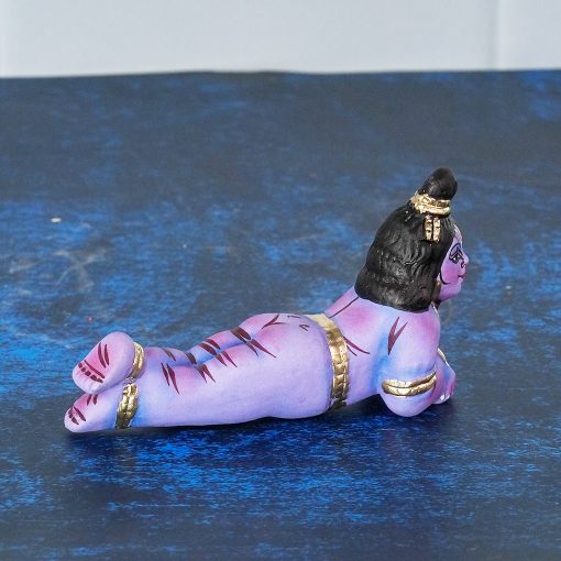 Krishna Navratri Kolu Doll Lying on Floor - Handmade - Image 3