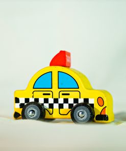 Channapatna Wooden Mini Taxi Toy