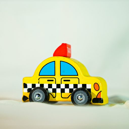 Channapatna Wooden Mini Taxi Toy