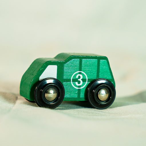 Handcrafted Channapatna Wooden Mini Car Toy - Image 2